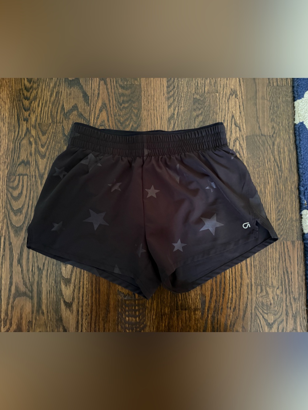 GAP Black Star-Print Athletic Shorts